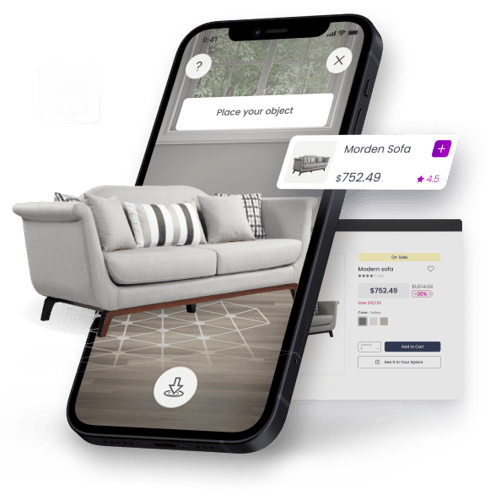 AI 3D model generation from product photos or CAD for eCommerce with photoreal meshes, PBR textures, 360° spins, and WebAR publishing.