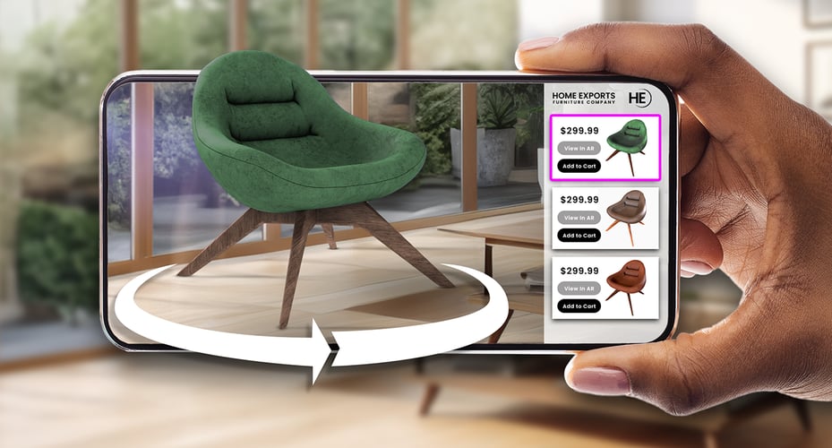 Room design app powered by ARitize3D—photoreal furniture models with AR preview and variant options