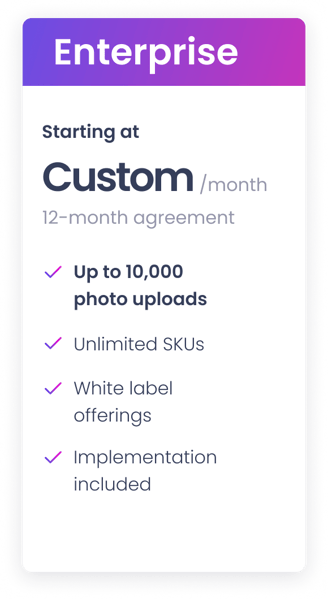 Room Decorator Pricing - Enterprise