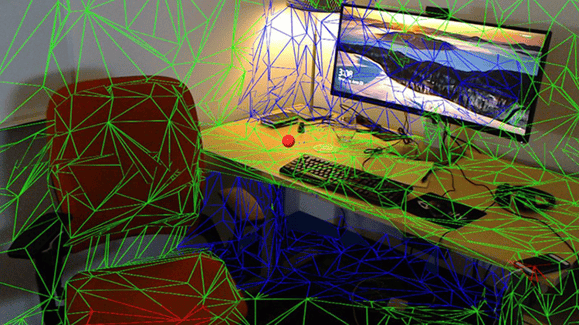 spatial mapping of a desk