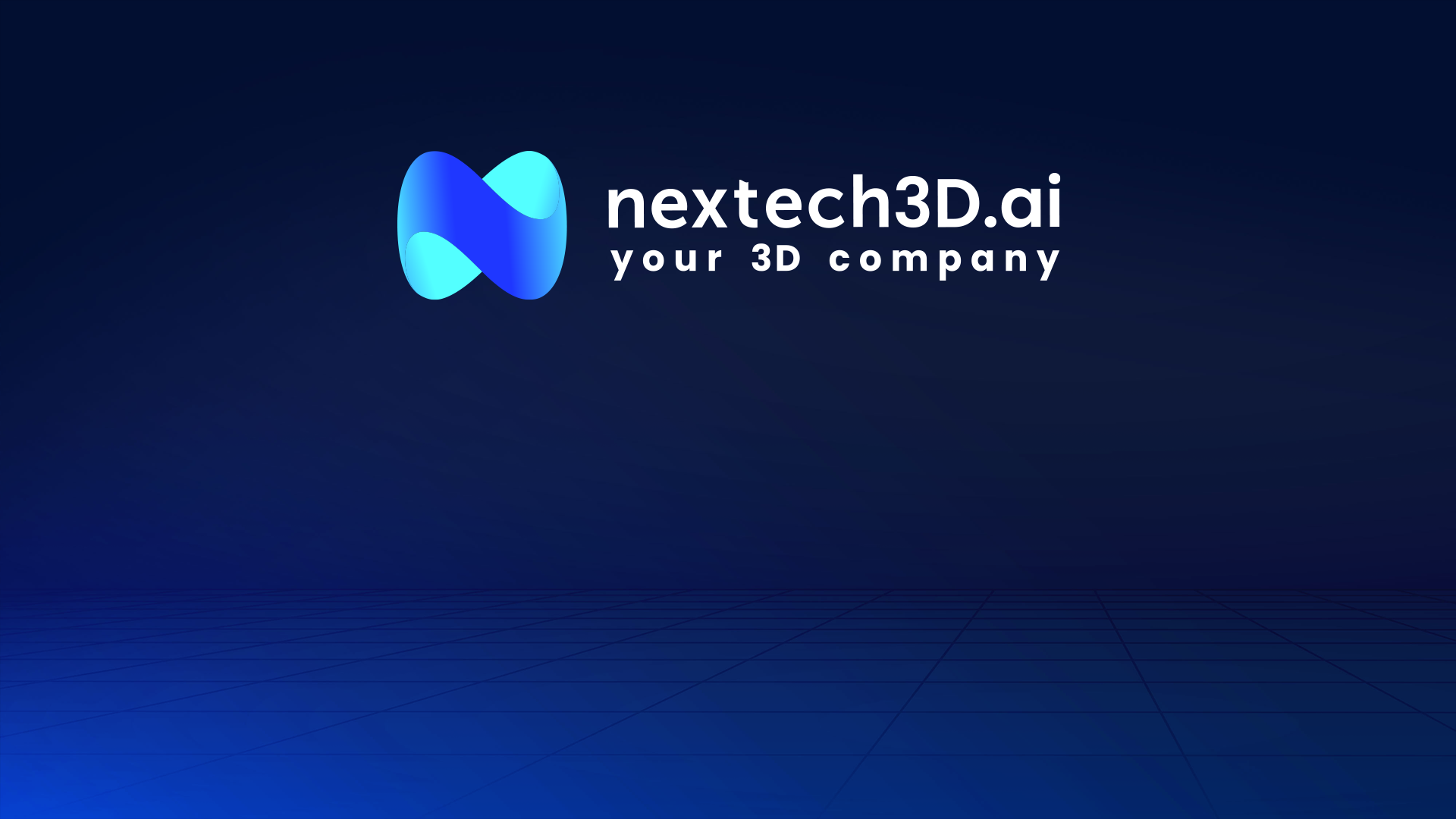 Graphic showcasing Nextech3D.ai's AI-powered search engine interface on a computer screen, highlighting efficiency in 3D model production.