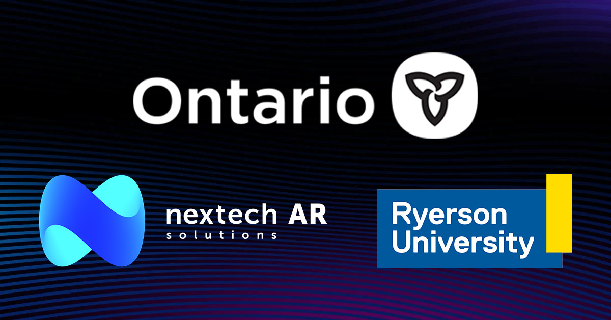 Nextech AR Solutions and Partner Ryerson University Awarded Funds from Ontario Government