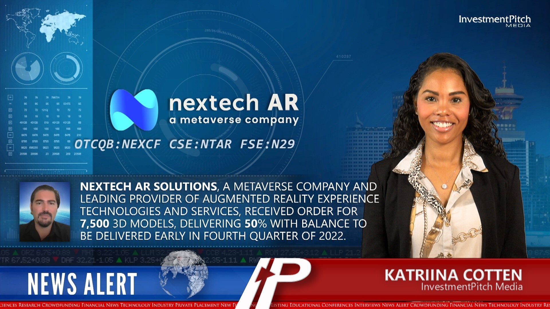Nextech AR Receives Large 3D Model Purchase Order From Blue Chip Enterprise Customer