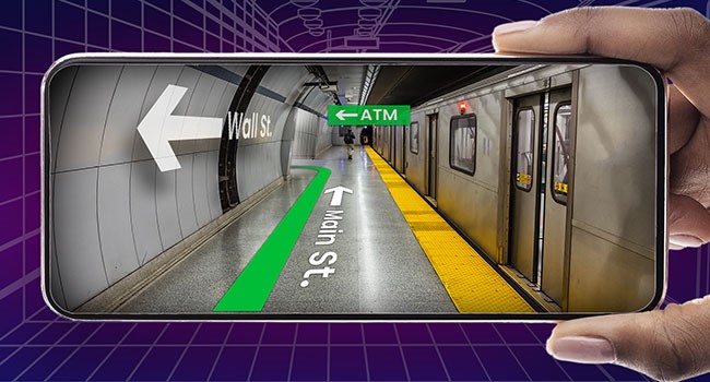 indoor AR navigation for getting around subway stations